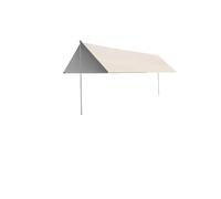 Compatibile con telo da campeggio 2 pali, tenda sole spiaggia, design antivento, portatile più grande e tettoia antipioggia(WHITE,3 * 4M)