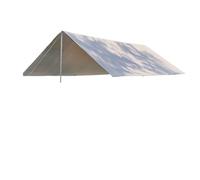 Compatibile con teloni da 5x3m e 4x3m palo di supporto, picchetto corda, tenda sole impermeabile, giardino, campeggio all'aperto(Light Khaki,3x3m Iron pole)