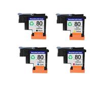 Compatibile con testina di stampa HP 80 C4820A C4821A C4822A C4823A for Designjet 1050 1055 1055cm 1050c Plus (BK CMY)(1SET)