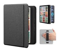 Compatibile con Tolino Vision Color 7", Cover Magnetica con Cinturino | Cinghia da polso integrata, supporto magnetico, accensione/spegnimento automatico(Black)