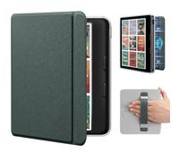 Compatibile con Tolino Vision Color 7", Cover Magnetica con Cinturino | Cinghia da polso integrata, supporto magnetico, accensione/spegnimento automatico(Dark Green)