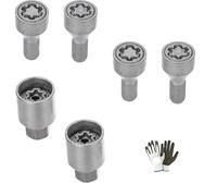 COMPATIBILE CON TOYOTA IQ dal 02/2009 in poi HA1/E BULLONI ANTIFURTO PER RUOTE CON CERCHIO IN ACCIAIO BULLONE ANTIRAPINA AUTO