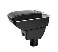 Compatibile Con Toyota Per Agya Wigo Speciale Bracciolo Multifunzione Scatola Modificata Console Centrale Aggiornamento Spazio Di Archiviazione Supporto Per Gomito Auto Con USB(B2 Black line NO USB)