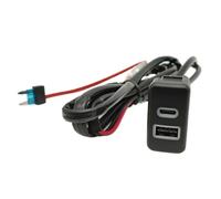 Compatibile Con Toyota Per Fj Per Cruiser Per Prado 12V Doppio Tipo C Pd Qc3.0 Usb Presa Di Interfaccia Di Ricarica Veloce Cablaggio Impermeabile Interfaccia Audio AUX USB