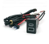Compatibile Con Toyota Per Lc120 Per Prado 12V 24V Doppio Per Presa Ricarica Per Tipo C Pd Qc3.0 Adattatore Ricarica Connettore Scatola Dei Fusibili Presa USB ausiliaria