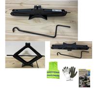 COMPATIBILE CON TOYOTA YARIS CRIC PER AUTO DA 2 TONNELLATE CRICK A PANTOGRAFO CON ASTA GIREVOLE OMOLOGATO PER SOLLEVAMENTO GOMME ALZATA MIN 100MM-MAX 440MM