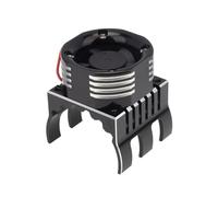Compatibile Con Traxxas 1/10 Per Maxx Per E-Maxx Per Kraton 1/8 RC Ricambi Auto Accessori Ventola Di Raffreddamento Del Motore Dissipatore Di Calore 42mm Con Luce Accessori aggiornamento RC(Black)