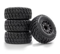 Compatibile Con Traxxas Per Arrma Per HSP Per Tamiya Per HPI 1/8 1/10 RC Car 4 Pezzi Short Course Truck Pneumatico Pneumatico Ruota 12&14&17Mm Esagonale RC Corsa pneumatici