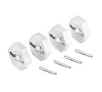 Compatibile Con Traxxas Per E-Revo Per Slash Per Summit 7154 1/16 RC Parti Di Automobili 12 Millimetri Ruota Esagonale Adattatore Drive Hub Accoppiatore Combinatore RC Parti Auto(Silver)
