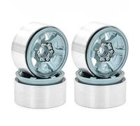 Compatibile Con Traxxas Per Hsp Per Redcat Per WRAITH Per Tamiya Per Axial Per SCX10 1/10 RC Auto Parti Upgrade Mozzo Cerchio Beadlock In Metallo 1.9 RC Parti Auto(Blue)