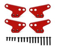 Compatibile Con Traxxas Per MAXX 2.0 V2 Per WideMaxx 1/10 RC Parti Di Automobili Anteriore In Metallo Ammortizzatore Posteriore Supporto Inferiore 4 Pezzi RC Parti Auto(Red)
