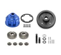 Compatibile Con TRAXXAS Per MAXX Per SLASH Per 8980 1/8 1/10 RC Auto Parti Di Aggiornamento In Metallo Completo Differenziale Centrale Kit RC Parti Auto(Blue)