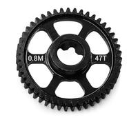 Compatibile Con TRAXXAS Per Mini Per Maxx Monster Truck 10756 RC Auto Parti Di Aggiornamento In Acciaio 0.8M 32P 45T 47T Spur Gear Ingranaggio Principale RC Parti Auto(47t)