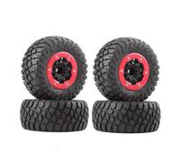 Compatibile Con Traxxas Per Slash 1/10 RC Auto Aggiornamento Parti Di Ricambio Accessori Mozzo Ruota Pneumatici Per Percorsi Brevi Ruote Beadlock Pneumatico RC Ruote Gomma