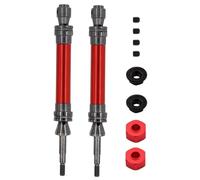 Compatibile Con Traxxas Per Slash 2WD Per VXL 4X4 Per Hoss 1/10 RC Auto Parti Upgrade 2pcs Acciaio Albero Di Trasmissione Posteriore Albero CVD 6852R RC Parti Auto(Red)