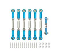 Compatibile Con Traxxas Per Slash 4X4 2WD 1/10 RC Car Upgrade Parts Kit Regolabile Per Estremità Del Collegamento Di Camber In Alluminio Collegamento Auto RC(Sky Blue)