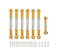 Compatibile Con Traxxas Per Slash 4X4 2WD 1/10 RC Car Upgrade Parts Kit Regolabile Per Estremità Del Collegamento Di Camber In Alluminio Collegamento Auto RC(Yellow)