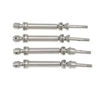 Compatibile Con Traxxas Per Slash 4x4 Per HuanQI 727 1/10 RC Auto Parti Di Aggiornamento 4PCS In Metallo Anteriore Posteriore Albero Di Trasmissione Spline CVD Albero trasmissione RC