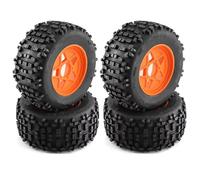 Compatibile Con TRAXXAS Per Sledge Per ARRMA Per KRATON Per Outcast Per Tamiya Per HSP 1/7 1/8 Per Monster Stunt Truck 4 Pezzi 170mm 3.8 "pneumatico RC Corsa pneumatici(Yellow)