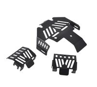 Compatibile Con Traxxas Per TRX-4 Per TRX4 1/10 RC Crawler Parti Di Modifica Di Ricambio 3 Pz/set Per Telaio Asse Protezione Piastra Paramotore RC Parti Auto(Black)