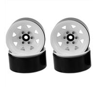 Compatibile Con Traxxas Per TRX4 D90 Per Axial Per SCX10 1/10 RC Crawler Auto 4PCS Metallo Beadlock 1.9 Wheel Rim Mozzo Ruota Foro Triangolare RC Parti Auto