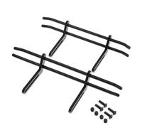 Compatibile Con Traxxas Per TRX4 Per Axial Per SCX10 1/10 RC Crawler Parti Di Aggiornamento Accessori Ricambio Anteriore In Metallo Paraurti Posteriore RC Parti Auto(Black)