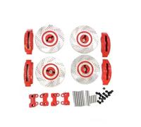 Compatibile Con Traxxas Per TRX4 Per Defender 1/10 RC Crawler Auto Aggiornamento Parti Di Modifica Ricambi 4 Pezzi Dischi Freno E Pinze In Lega RC Parti Auto(Red)