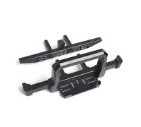Compatibile Con Traxxas Per TRX4 Per Defender 82056-4 1/10 RC Crawler Auto Parti Di Aggiornamento In Metallo Anteriore Paraurti Posteriore Verricello Base Di Montaggio Parti per auto RC(Black,Set)