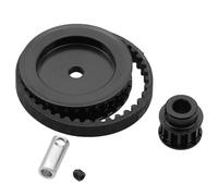 Compatibile Con Traxxas Per TRX4 Per TRX6 1/10 RC Crawler Parti Di Aggiornamento Sistema Ingranaggi Trasmissione A Cinghia 12T 30T FAI DA TE RC Parti Auto(Black)