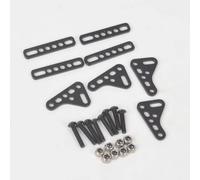 Compatibile Con Traxxas Per TRX4 Per TRX6 Per Axial Per SCX10 II D90 D110 1/10 Ricambi Per Auto RC Supporto Ammortizzatore Doppio 9 0046 90047 RC Parti Auto(Black)