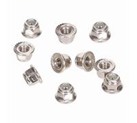 Compatibile Con Traxxas Per TRX4 Per TRX6 Per SCX10 Per Scala 1/10 RC Parti Di Automobili Modifica Pezzi Ricambio 10 M4 4mm Dadi Bloccaggio Delle Ruote 90046 RC Parti Auto(Silver)