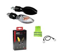 COMPATIBILE CON TRIUMPH TIGER 1050 ABS FRECCE A LAMPADINA PER MOTO FRECCIA NERA OMOLOGATA 10W LENTE BIANCA LUCE ARANCIONE ALTA RESISTENZA ALLE VIBRAZIONI