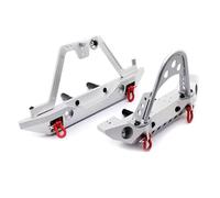 Compatibile Con TRX4, Per Axial, Per SCX10 90046, Veicolo Cingolato RC 1/10, Paraurti Anteriore Posteriore In Metallo, Verricello Elettrico, Staffa Per Ruota Di Scorta. Paraurti RC