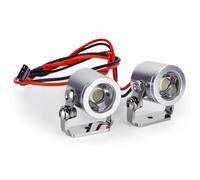Compatibile Con TRX4 Per Defender Per SCX10 90046 D90 D110 TF2 1/10 RC Crawler Parti Light Spotlight Fari Con Staffa 1 Paio RC Parti Auto(Silver)