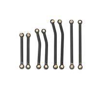 Compatibile Con TRX4M 1/18 Parti Di Ricambio Per Auto Cingolate RC Set Di Collegamenti Per Sospensioni In Metallo Ad Alta Per Altezza Da Per Terra RC Parti Auto(Black)