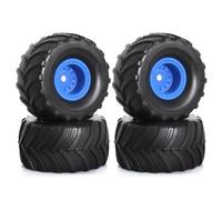 Compatibile Con TRX4M Per FMS Per FCX24 Per Axial Per SCX24 1/18 1/24 Per Monster Truck RC Crawler Parti Di Automobili 52mm 1.0 "Wheel Rim Pneumatici Set RC Corsa pneumatici(Blue)