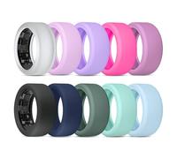 Compatibile con UltraHuman Ring AIR Cover - Protezione elastica per anello in silicone per allenamento (10 confezioni-2, S per 6-10)