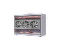 Compatibile con UPSIREN - Custodia for PC MD-1 ITX, chassis portatile laterale trasparente, supporta scheda madre SFX PSU/ITX/scheda grafica ≤380 mm(White)