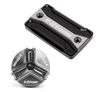 Compatibile con V Strom V Strom V Strom 650 250 1000/xt DL650 DL1000 DL250 Accessori Serbatoio del liquido dei freni anteriori Tappo di riempimento dell'olio Protezione(2 pcs-Grey)