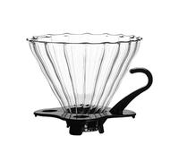 Compatibile con V60 02 Cone Glass Coffee Dripper, 1-4 tazze, macchina da caffè versabile, tazza da caffè riutilizzabile, accessorio per la preparazione lenta per casa, caffetteria, feste