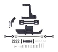 Compatibile Con Vanquish VS4-10 Per Phoenix F10 1/10 RC Parti Di Aggiornamento Per Auto Kit Sterzo Idraulico In Alluminio CNC Con Servo Supporto Fai Da Te RC Parti Auto(Black)