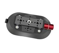 Compatibile con ventosa for pompa a mano, staffa stabilizzatrice for telecamera ovale da 3"x6" con foro da 1/4" for montaggio su auto.