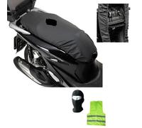 COMPATIBILE CON VESPA 125 LX i.e. TELO COPRISELLA IMPERMEABILE IN OXFORD PROTEGGI SELLE ANTIPIOGGIA COVER COPERTURA SOLE PIOGGIA MOTO SCOOTER MAXISCOOTER