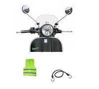 COMPATIBILE CON VESPA PX ARCOBALENO 150 DAL 1977 CUPOLINO PARABREZZA FACO PER SCOOTER SPOILER BASSO CHIARO CLASSIC ANTIVENTO TRASPARENTE PMMA AIR FLOW+KIT MONTAGGIO INCLUSO 35,5X23,5X3CM