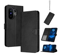 Compatibile con Vivo S30 Pro mini Custodia protettiva,Compatibile con Vivo X200 FE 5G V2503 Custodia in Pelle Case Cover Black