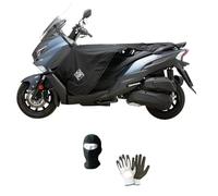 COMPATIBILE CON VOGE SR4 COPRIGAMBE TERMOSCUDO TUCANO URBANO EASY E29 COPERTA TERMICA IMBOTTITA IMPERMEABILE A TRE STRATI PER SCOOTER SENZA PEDANA PIATTA