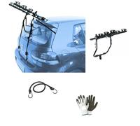 COMPATIBILE CON Volkswagen Golf VII 5p (2012 in poi) PORTABICI POSTERIORE PER AUTO PER 3 BICI PORTA BICICLETTE IN ACCIAIO PER COFANO AUTO RETRO PER 3 CICLO CON REGOLAZIONI DI CINGHIE