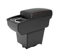 Compatibile Con Volkswagen Polo 9N 3 2002-2009 Bracciolo Centrale Console Modificato Doppio Strato Portaoggetti Accessori Interni(B2 Black line 6 usb)