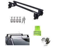 COMPATIBILE CON VOLVO V60/V60 Cross Country 5 porte anno 2014 tetto liscio FIX037G BARRE PORTATUTTO 130CM PER TETTO AUTO COMPLETA DI KIT MONTAGGIO E SERRATURA CHIAVI BARRA MENABÒ IN ACCIAIO