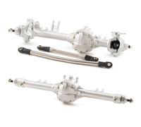 Compatibile Con VS4 10 Origin Per Phoenix Per Axial Per SCX10 II 1/10 RC Crawler Parti Di Aggiornamento CNC In Alluminio D44 Set Di Assi Dritti RC Parti Auto(Silver)
